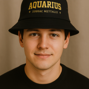 Zodiac Mettalix Bucket Hat - Aquarius