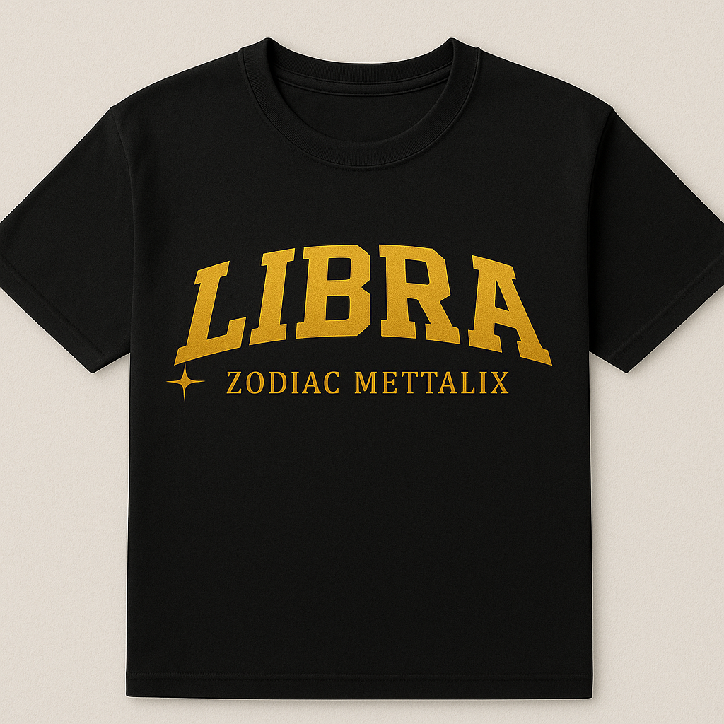 Zodiac Mettalix Print Tee - Libra
