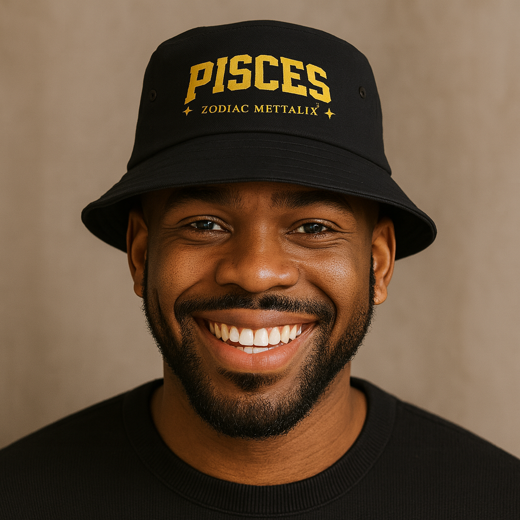 Zodiac Mettalix Bucket Hat - Pisces