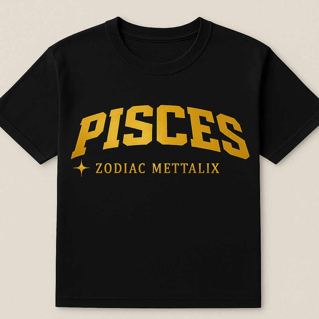 Zodiac Mettalix Print Tee - Pisces