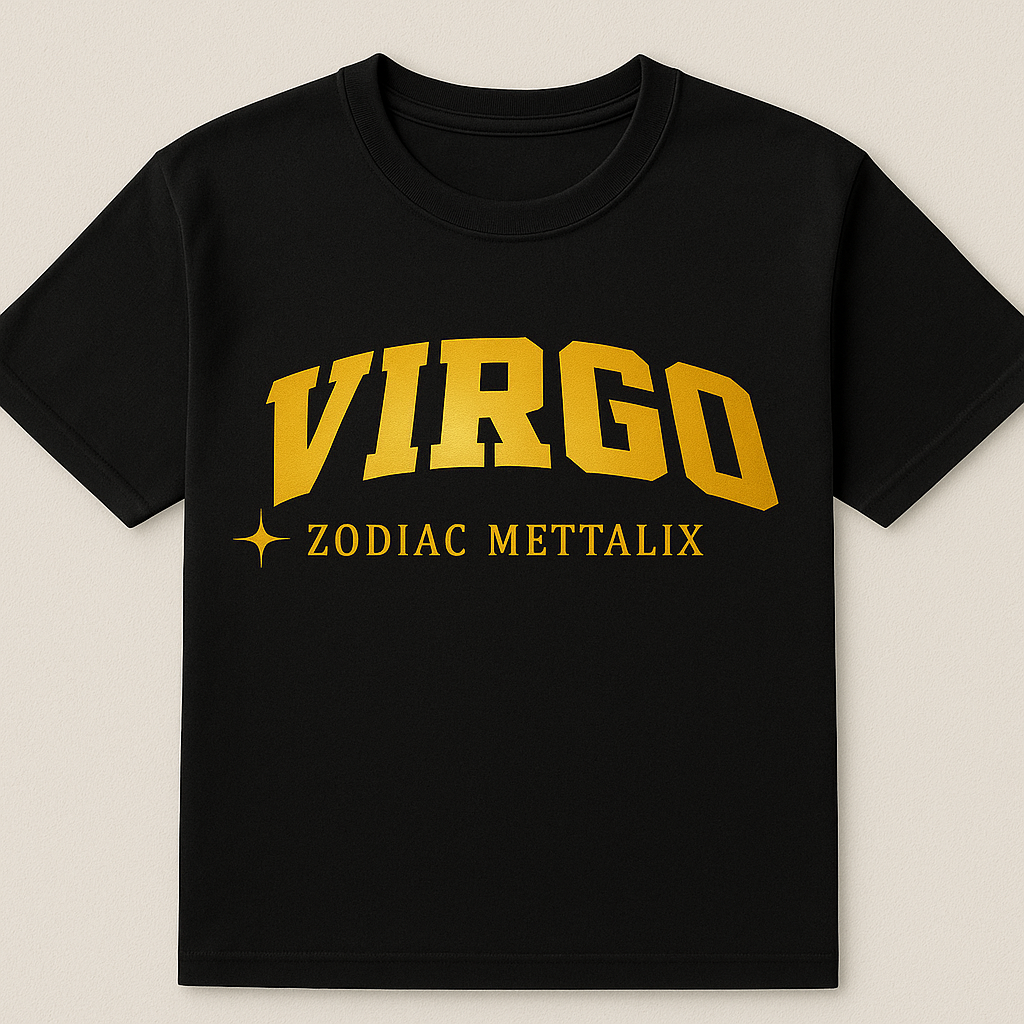 Zodiac Mettalix Print Tee - Virgo