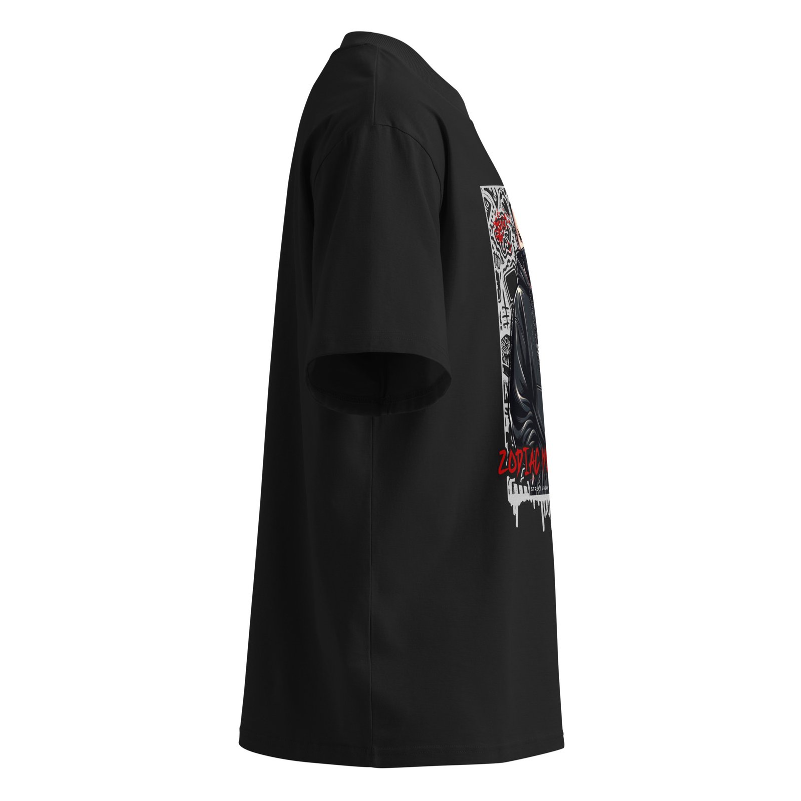 Unisex organic oversized high neck t-shirt - Gemini - Image 4